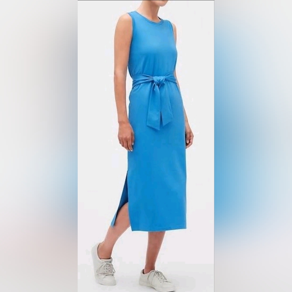 Banana Republic Light Blue Midi Tank Dress, Size XS